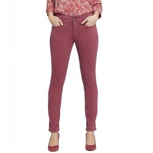 NYDJ Ami Cranberry Pie skinny jeans size 6